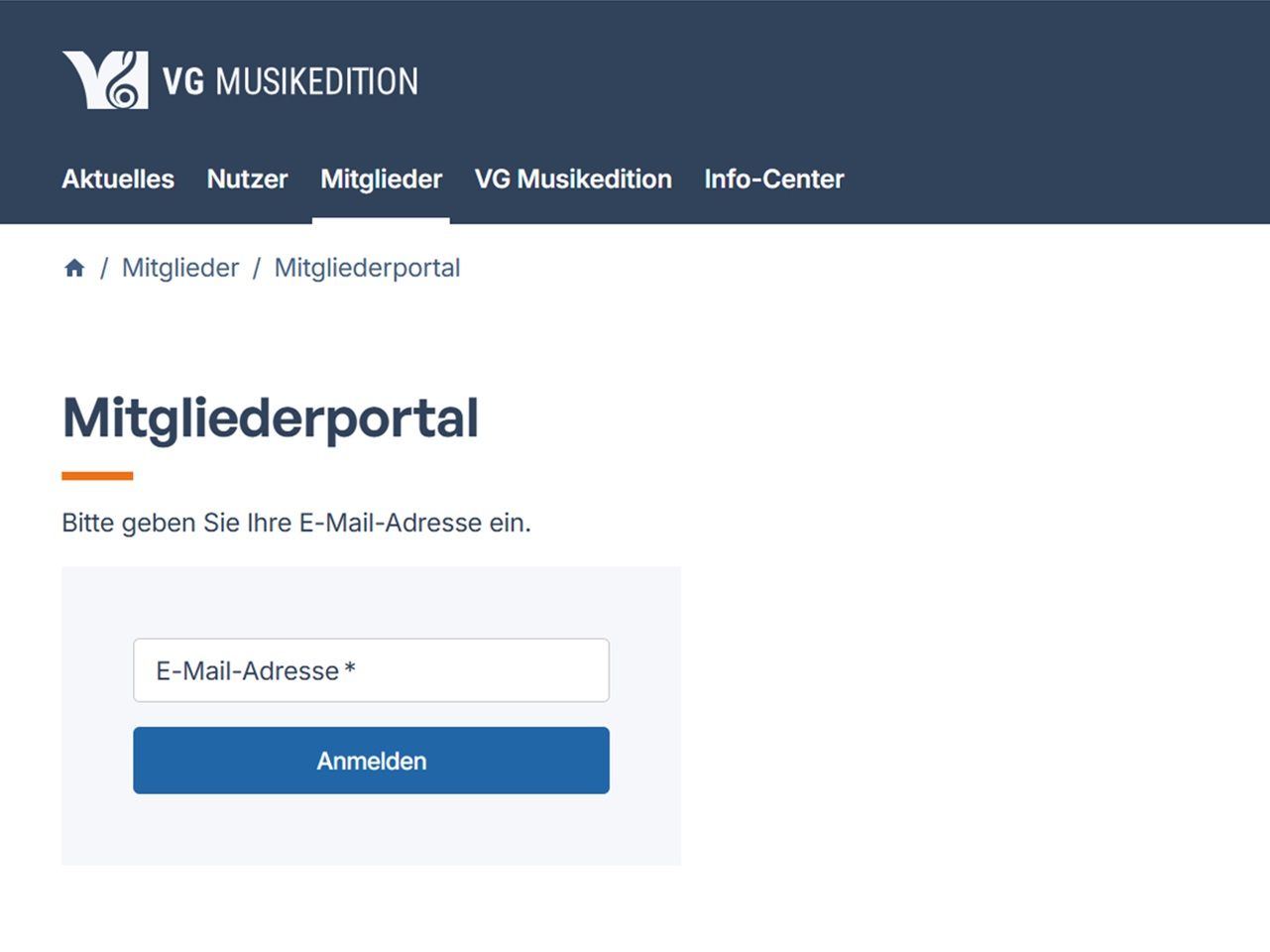 Neues Mitgliederportal | VG Musikedition